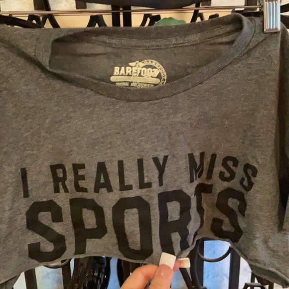 SEXY GRAY CROP TOP T SHIRT!!! - Picture 4 of 6